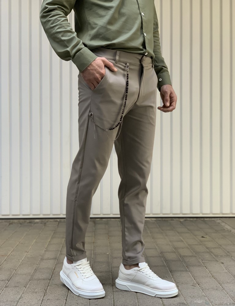 Ben Tailor Ανδρικό γκρι υφασμάτινο παντελόνι Kowalski 0398G φωτογραφία